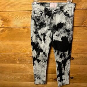 Revice Denim Womens Tie Dye Jeans American Flag Distressed Trendy Women's 31 USA
